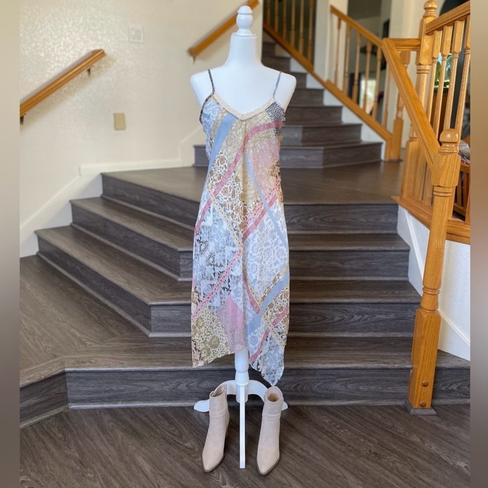 Wild Moss/Zara: Patchwork Dress & Mesh Top
